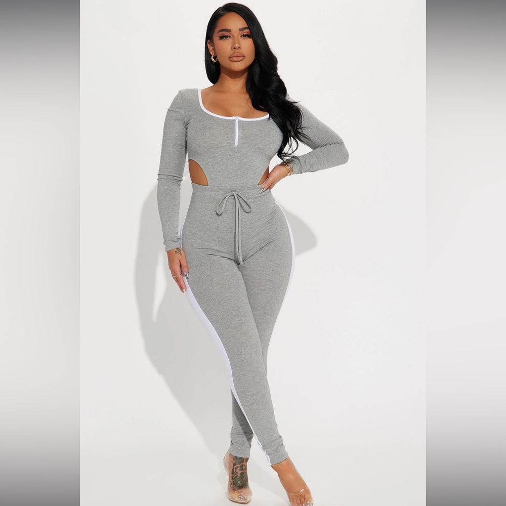 Work It Out Long Sleeve Jumpsuit